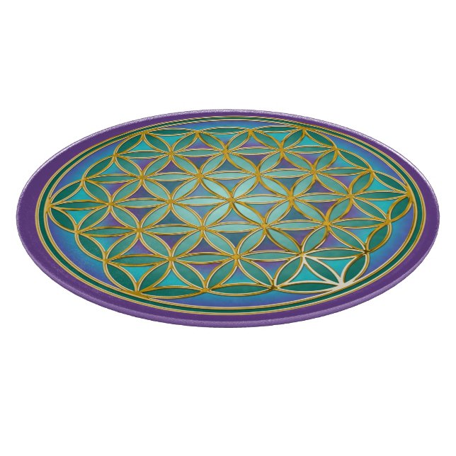 FLOWER OF LIFE - Sacred Geometrie Design 1 Cutting Board (Corner)