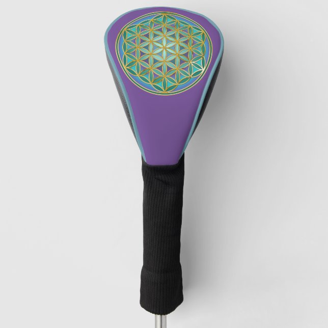FLOWER OF LIFE - Sacred Geometrie Design 1 Golf Head Cover (Front)