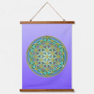 FLOWER OF LIFE - Sacred Geometrie Design 1 Hanging Tapestry