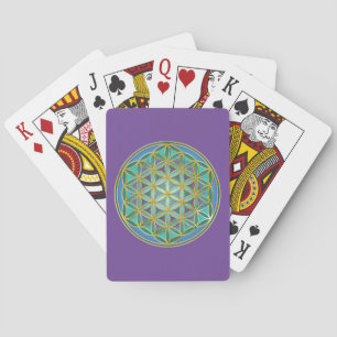 FLOWER OF LIFE - Sacred Geometrie Design 1 Playing Cards