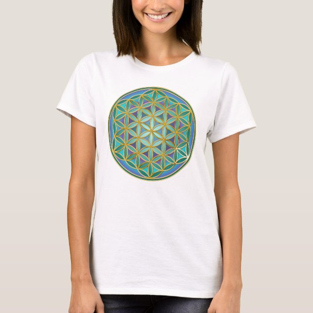 FLOWER OF LIFE - Sacred Geometrie Design 1 T-Shirt (Front)
