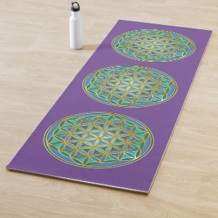 FLOWER OF LIFE - Sacred Geometrie Design 1 Yoga Mat