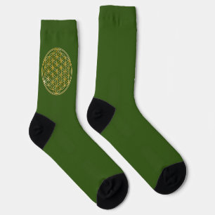 FLOWER OF LIFE - Sacred Geometrie Golden Style Socks