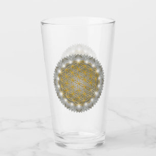 FLOWER OF LIFE - Sacred Geometrie Light 1 Glass