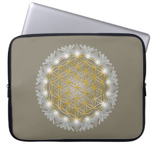 FLOWER OF LIFE - Sacred Geometrie Light 1 Laptop Sleeve