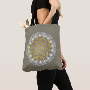 FLOWER OF LIFE - Sacred Geometrie Light 1 Tote Bag