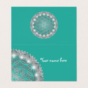 FLOWER OF LIFE - Sacred Geometrie Light 2 Business Card