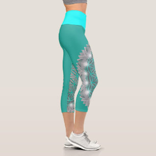 FLOWER OF LIFE - Sacred Geometrie Light 2 Capri Leggings
