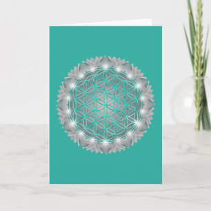 FLOWER OF LIFE - Sacred Geometrie Light 2 Card