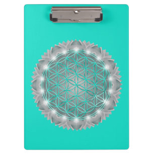 FLOWER OF LIFE - Sacred Geometrie Light 2 Clipboard