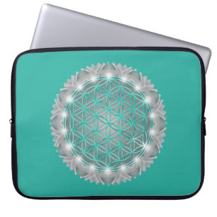 FLOWER OF LIFE - Sacred Geometrie Light 2 Laptop Sleeve