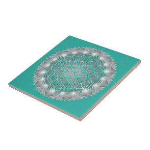 FLOWER OF LIFE - Sacred Geometrie Light 2 Tile