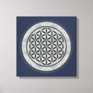 FLOWER OF LIFE - Sacred Geometrie Symbol Art 1 Canvas Print