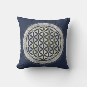 FLOWER OF LIFE - Sacred Geometrie Symbol Art 1 Cushion