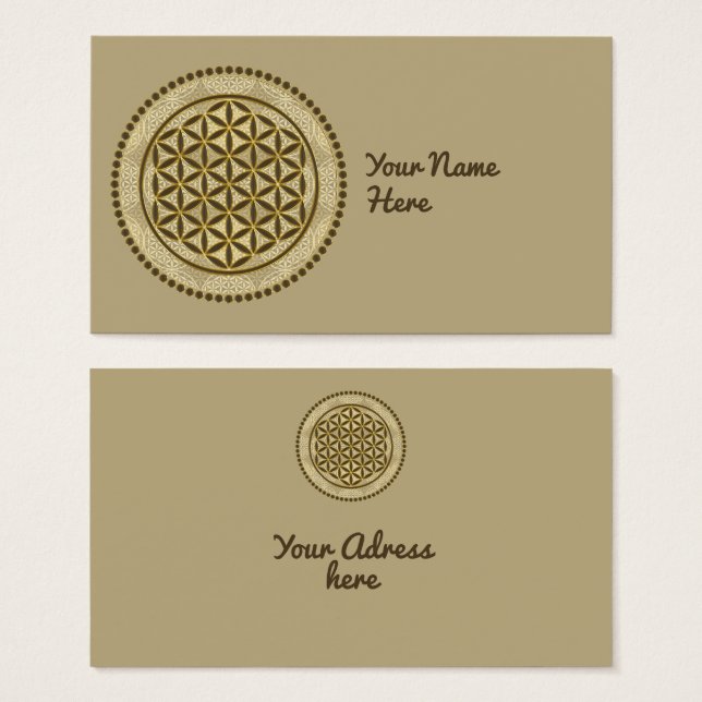 FLOWER OF LIFE - Sacred Geometrie Symbol Art 2 (Front & Back)