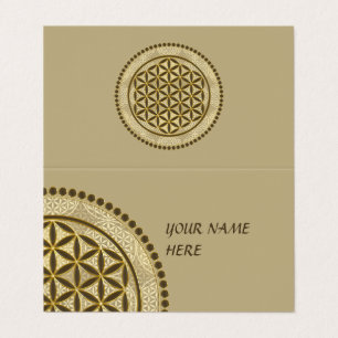 FLOWER OF LIFE - Sacred Geometrie Symbol Art 2 Business Card