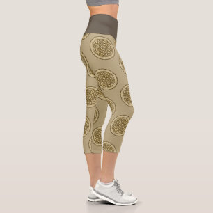 FLOWER OF LIFE - Sacred Geometrie Symbol Art 2 Capri Leggings