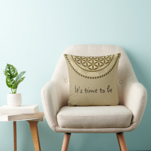 FLOWER OF LIFE - Sacred Geometrie Symbol Art 2 Cushion