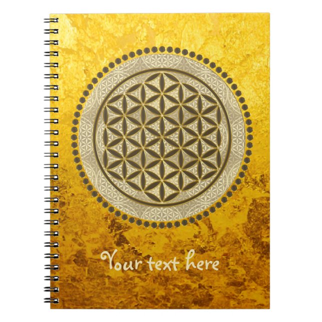 FLOWER OF LIFE - Sacred Geometrie Symbol Art 2 Notebook (Front)