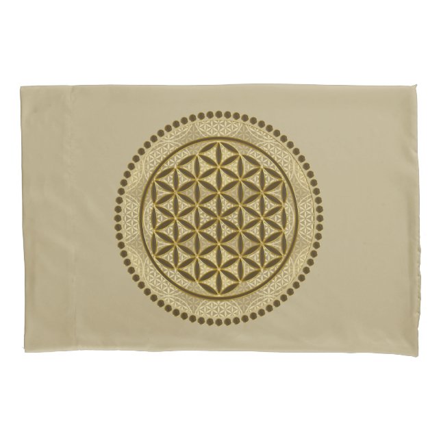 FLOWER OF LIFE - Sacred Geometrie Symbol Art 2 Pillowcase (Front)
