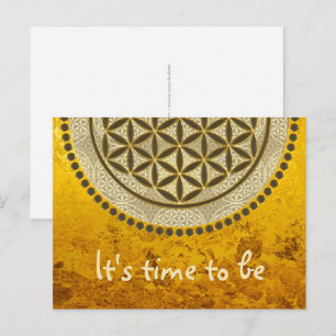 FLOWER OF LIFE - Sacred Geometrie Symbol Art 2 Postcard