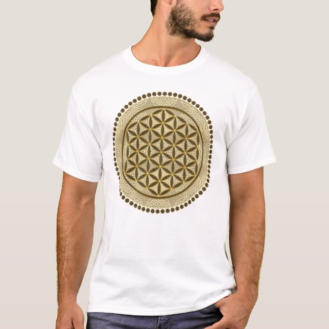 FLOWER OF LIFE - Sacred Geometrie Symbol Art 2 T-Shirt (Front)
