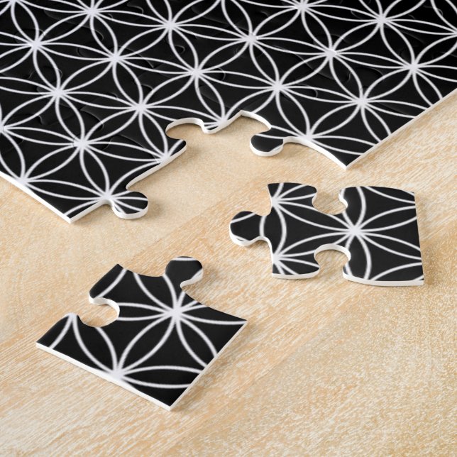 Flower Of Life Sacred Geometry Jigsaw Puzzle (Side)