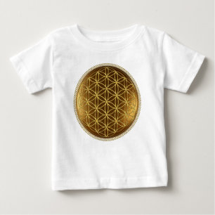 FLOWER OF LIFE - Sacred Geometry Medaillon 1 Baby T-Shirt