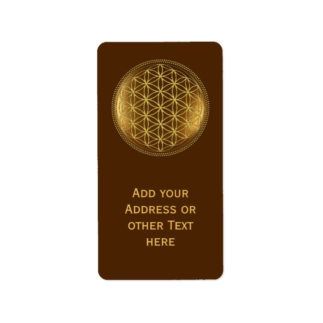 FLOWER OF LIFE - Sacred Geometry Medaillon 1 Label (Front)