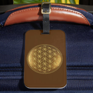 FLOWER OF LIFE - Sacred Geometry Medaillon 1 Luggage Tag