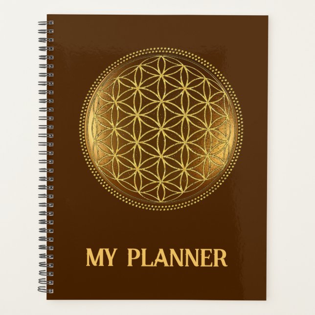 FLOWER OF LIFE - Sacred Geometry Medaillon 1 Planner (Front)