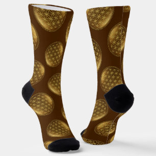 FLOWER OF LIFE - Sacred Geometry Medaillon 1 Socks
