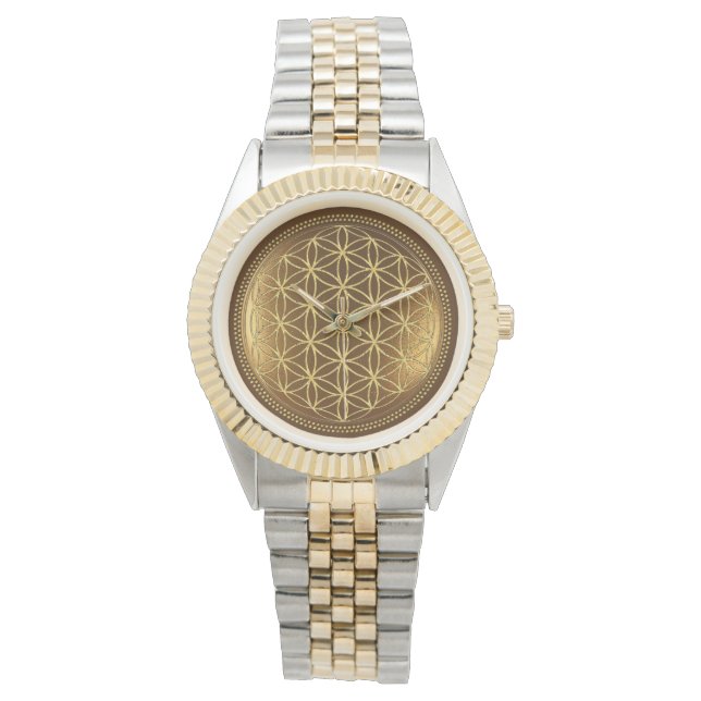 FLOWER OF LIFE - Sacred Geometry Medaillon 1 Watch (Front)
