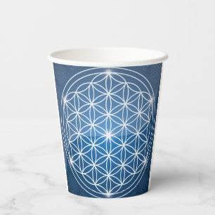 flower of life sacred geometry shapes seed of life paper cups