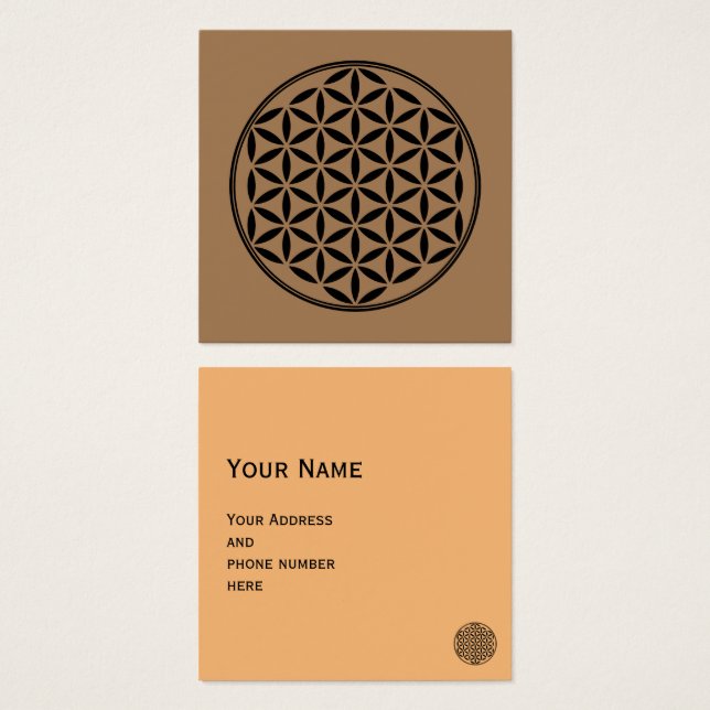 FLOWER OF LIFE - Sacred Geometry Symbol full 1 (Front & Back)
