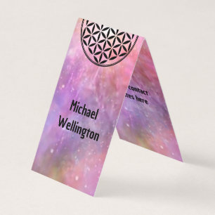 FLOWER OF LIFE - Sacred Geometry Symbol full 1 Business Card