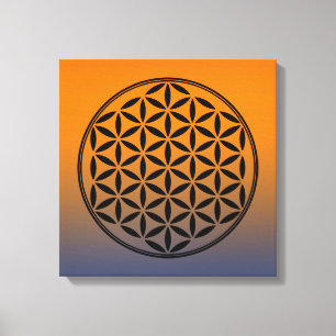 FLOWER OF LIFE - Sacred Geometry Symbol full 1 Canvas Print