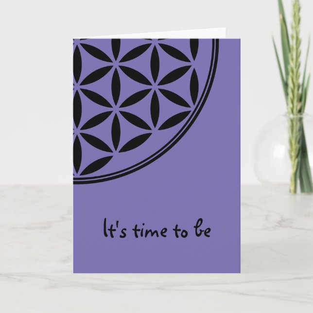 FLOWER OF LIFE - Sacred Geometry Symbol full 1 Card (Front)