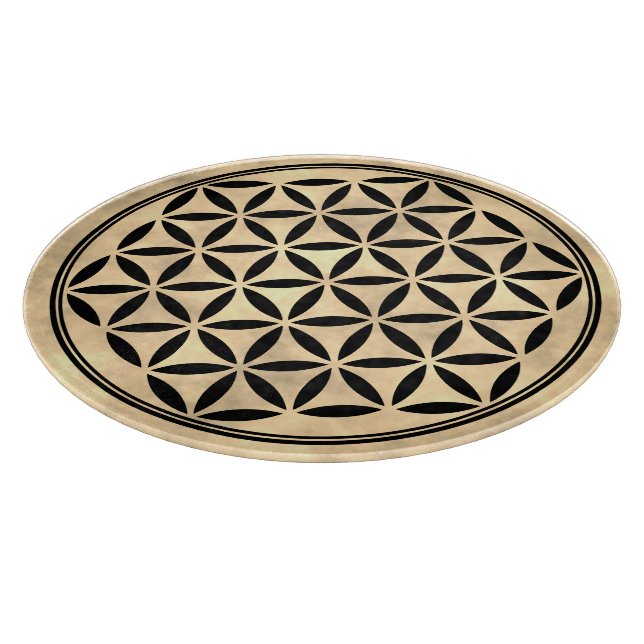 FLOWER OF LIFE - Sacred Geometry Symbol full 1 Cutting Board (Corner)