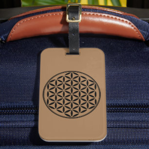 FLOWER OF LIFE - Sacred Geometry Symbol full 1 Luggage Tag