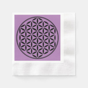 FLOWER OF LIFE - Sacred Geometry Symbol full 1 Napkin