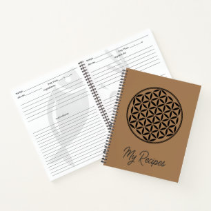 FLOWER OF LIFE - Sacred Geometry Symbol full 1 Notebook