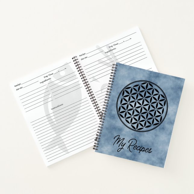FLOWER OF LIFE - Sacred Geometry Symbol full 1 Notebook (Inside)