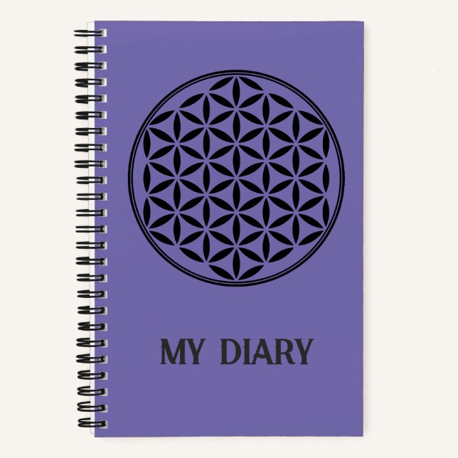 FLOWER OF LIFE - Sacred Geometry Symbol full 1 Notebook (Front)