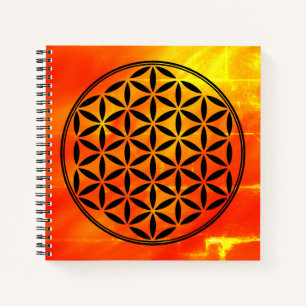 FLOWER OF LIFE - Sacred Geometry Symbol full 1 Notebook