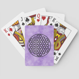 FLOWER OF LIFE - Sacred Geometry Symbol full 1 Playing Cards