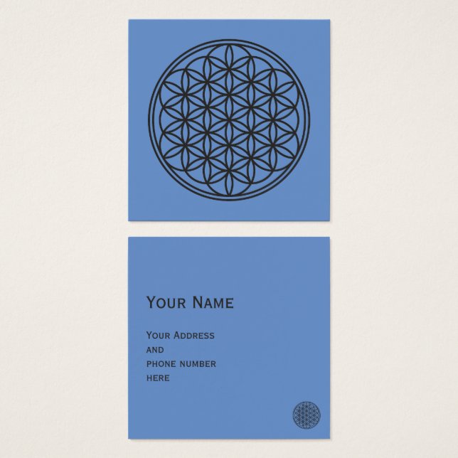 FLOWER OF LIFE - Sacred Geometry Symbol outline 1 (Front & Back)