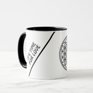 FLOWER OF LIFE - Sacred Geometry Symbol outline 1 Mug