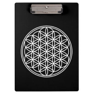 FLOWER OF LIFE - Sacred Geometry Symbol outline 2 Clipboard