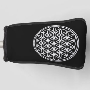 FLOWER OF LIFE - Sacred Geometry Symbol outline 2 Golf Head Cover